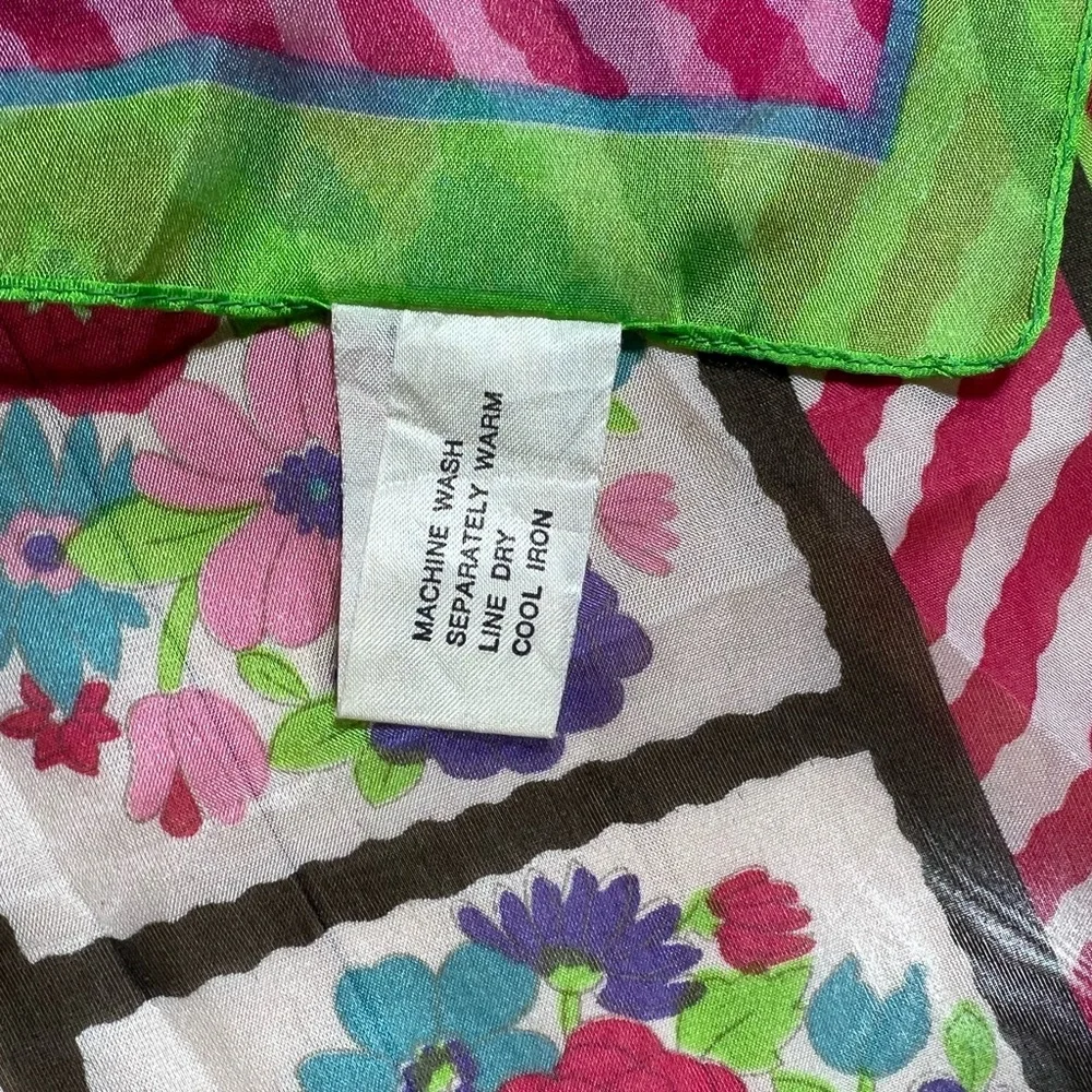 Vintage‎ Floral, Italian Scarf